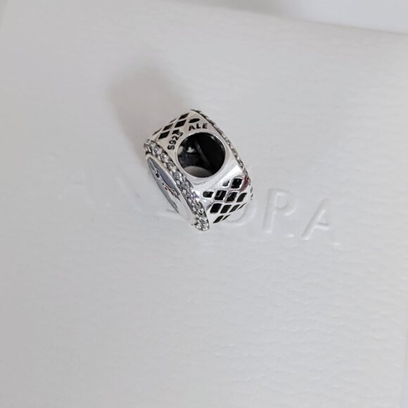 Pandora Snowman Winchester VA Bead Charm Bracelet Pendant S925 Silver with box - Picture 3 of 5